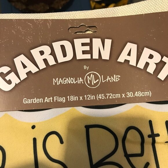 Garden Art Garden Flag 18' x 12" NEW Life is better in flip flops, summer, beach - Picture 6 of 8